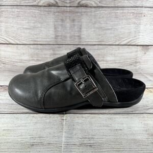 Vionic Shoes Womens Size 7 Black Colby Slip On Orthaheel Comfort Clogs Mule